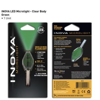 Inova Microlight LED Lampe klarer Körper, grünes Licht