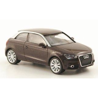 Audi A1, met. braun, 2010, Modellauto, Fertigmodell, Herpa 187