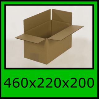 100 Kartons Faltschachteln Faltkartons 460x220x200mm