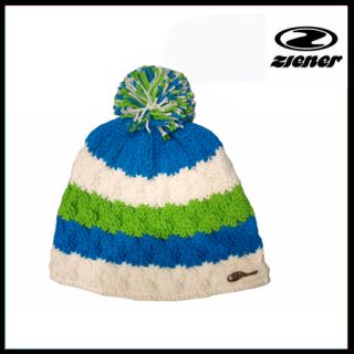 Ziener Isey Beanie Mütze blau/weiß/grün