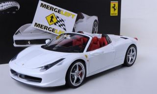Ferrari 458 Spider, weiss (Elite), 118, Mattel Elite