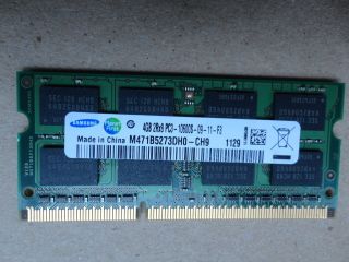 Samsung Laptop Memory 4GB 2Rx8 PC3 10600S 09 11 F3 M471B5273DH0 CH9