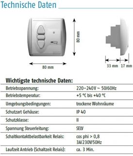 Rollladen Steuerung Somfy Centralis Uno IB VB (1810282)