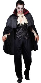 Graf Dracula Vampir Verkleidung für Männer Halloween Horror Karneval