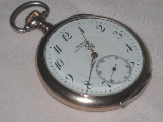 Biete euch eine Alpina Union Horlogere 800er Silber Taschenuhr an.