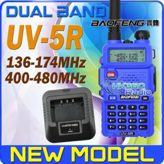 BaoFeng UV 5R (Blau Farbe/BLUE) 136 174/400 480Mhz Amateurfunk FM