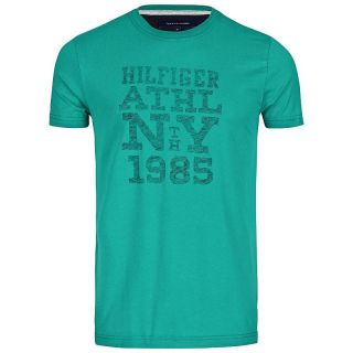 Tommy Hilfiger Herren T Shirt mit Motiv Shirts THOMAS rot blau grün