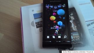 Sony Ericsson Satio Schwarz (Ohne Simlock) Smartphone Handy 12,1