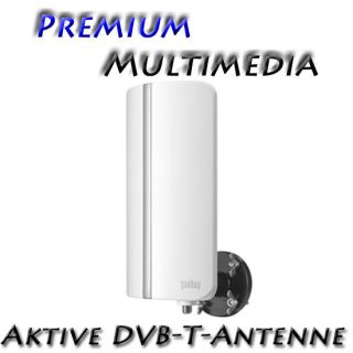 Aktive DVB T Außenantenne Antenne 20dB mit Wandhalter #502