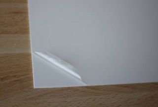 Hart PVC Kunststoffplatte weiß 1000x495x3mm