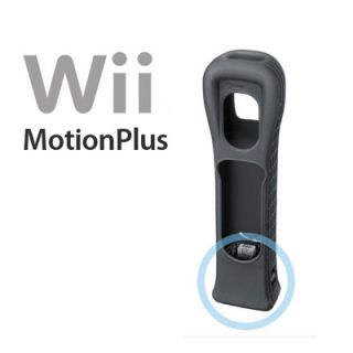 Wii Motion Plus inkl Silikonhülle für Wiimote Schwarz B