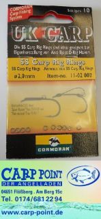 Cormoran UK Carp Rig Rings 2,00mm 10 Stück Rig Ring Rigring *NEU