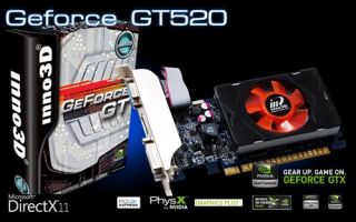 2GB Grafikkarte nVidia GeForce GT 520 PCI Express 2048MB HDMI DVI VGA