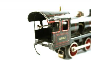 frühe elektrische Bing Lok 3105 mit Schienen   Spur 0