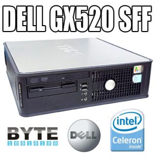 Dell Optiplex GX520 SFF Intel Celeron D 3 06GHz 2GB RAM 40GB HDD DVD