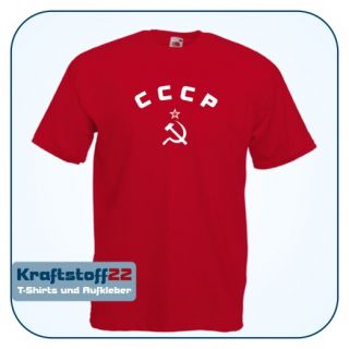 CCCP T Shirt rot Gr. S   5XL Sowjetunion Russland