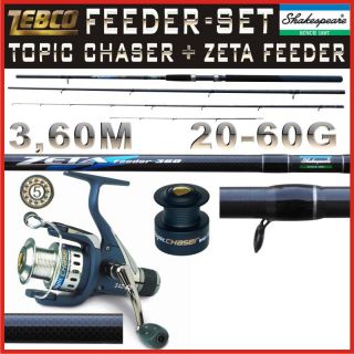 SET FEEDERRUTE ZETA 3,60M 20 60G + ZEBCO TOPIC CHASER 540 RD