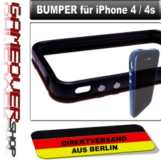 BUMPER Schwarz Case Schutz Hülle Cover Tasche Silikon TPU Alu für