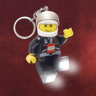LEGO LED Mini Taschenlampe Polizist Schlüsselanhänger 2 Fuß LED NEU
