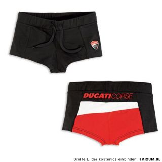 DUCATI CORSE ´12 Damen Shorts Hot Pants kurze Hose LADY schwarz / rot
