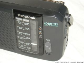 Kleiner Kofferradio   Panasonic RF 544 von 1992   Batterie  und