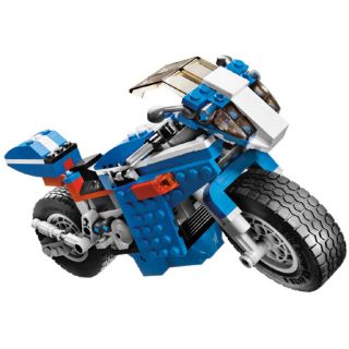 LEGO Creator 6747 Blaue Rennmaschine Chopper Motorrad!