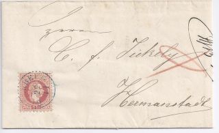 BLAUSTEMPEL RUSZKBERG, Ungarn, Brief m. 5 Kr. Gute Erhltg. #567