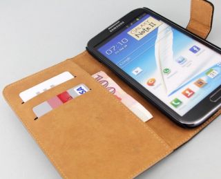 Elegante UCE Leder Samsung GALAXY Note 2 Tasche Hülle Cover Case Etui