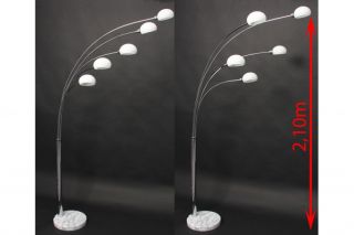 RealityTrio Bogenlampe Five Fingers, H2,10m, B1,10m ~ Lampenschirme