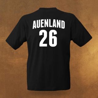 Für Herr der Ringe Fans Auenland Fussball T Shirt zur EM, Front  und