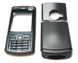 Schwarzes Cover für Nokia N70 Gehäuse Schale N 70
