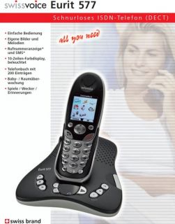 Swissvoice Eurit 577 ISDN Telefon mit Anrufbeantworter