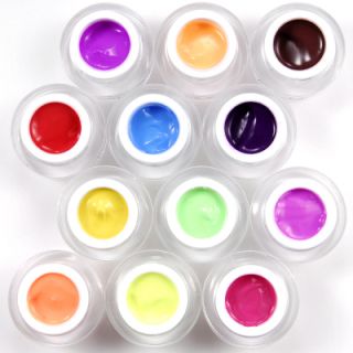 12 Matt Farbe set Natur color Farbgel UV Gel soak off von Fraeulein 3
