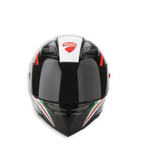 DUCATI AGV Helm Helmet PEAK ´13 & Sonnenblende schwarz tricolore NEU