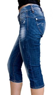 Cipo & Baxx Damen Jeans 3/4 Cipo Capri Bermudas Hose W25   W29