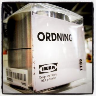 IKEA ORDNING Eieruhr Edelstahl Metall Designer Design Kurzzeitmesser