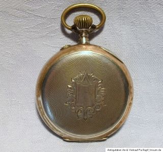 Uralt 800 Silber Herren Taschenuhr Uhr Galonne um 1920/30
