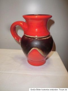 Jasba Keramik Vase Fat Lava orange