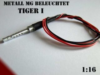 Metall MG beleuchtet Tiger I Heng Long 116