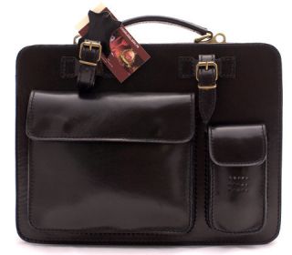 Tasche Handtasche Aktentasche Damen Herren Leder Italien Leonardo Neu