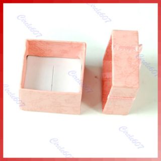 Pcs Jewellery Jewelry Gift Box Case for Ring Square Pink