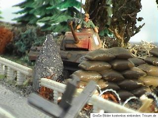 425  Diorama Wehrmacht Abschusstand Leopold K5 Panzer Flak Bunker
