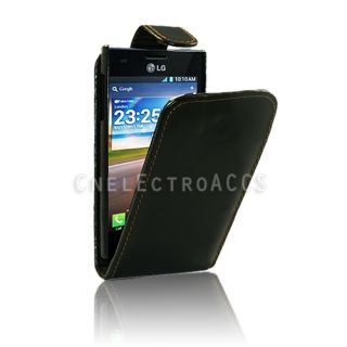 Flip Style Case Tasche fuer LG Optimus L5 Dual E610 E615 Etui Huelle