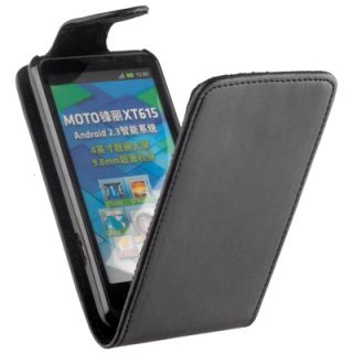 Exklusives Flip Style Case Tasche f Motorola Motoluxe XT615 Etui