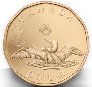 Canada 2012 Olympic Lucky Loonie. Mint