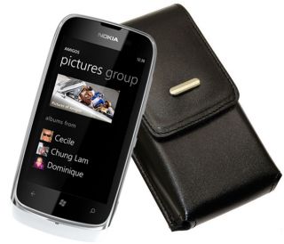 Nokia Lumia 610   Vertikal Tasche Handytasche Case Schutzhülle Hülle