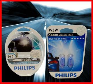 Philips X treme Vision H1 12V Glühbirnen 2er Set + 2 St. W5W Blue