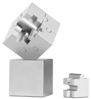 Magnetisches Puzzle KUBZLE Material Metall Farbe Silber Abmessungen