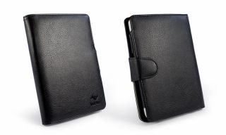 Embrace Plus Ledertasche Hülle & Stand für Pocketbook 622   schwarz