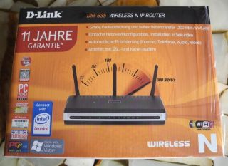 Link DIR 635 Pre N Wireless IP Router 300 MBit DIR635 ( 11 JAHRE